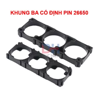 Khung cố định pin 18650 / 21700 / 26650 / 32140 / 33140. Nhựa ABS chất lượng cao